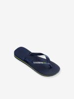 Teenslippers voor kinderen Brasil logo HAVAÏANAS inkt