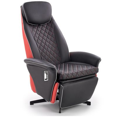 Fauteuil Camaro in zwart met rood