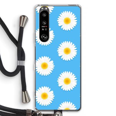 Margrietjes: Sony Xperia 1 III Transparant Hoesje met koord