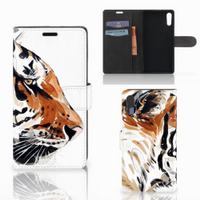 Hoesje Sony Xperia XZ | Sony Xperia XZs Watercolor Tiger - thumbnail