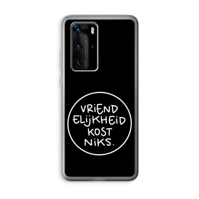 Vriendelijkheid: Huawei P40 Pro Transparant Hoesje