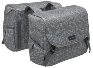 Newlooxs Mondi joy dubbele fietstas - waterafstotend polyester - 38l - ivy walnut