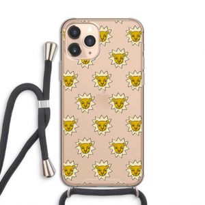 Leeuwenkoppen: iPhone 11 Pro Transparant Hoesje met koord
