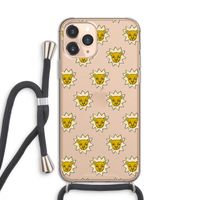 Leeuwenkoppen: iPhone 11 Pro Transparant Hoesje met koord