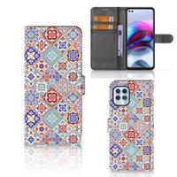 Motorola Moto G100 | Bookcase | Tiles Color