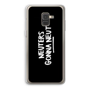 Neuters (zwart): Samsung Galaxy A8 (2018) Transparant Hoesje