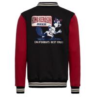 King Kerosin Beer College Jacket Black Red-XL
