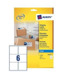 Avery J8166-25 adreslabels Wit Zelfklevend label