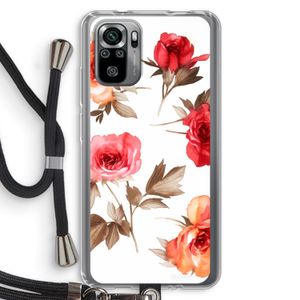 Roosjes: Xiaomi Redmi Note 10S Transparant Hoesje met koord