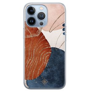 iPhone 13 Pro siliconen hoesje - Abstract terracotta