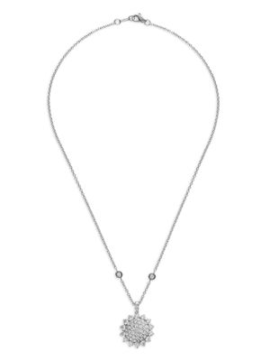 LEO PIZZO collier Aurora en or blanc 18ct orné diamants - Argent