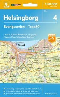 Topografische kaart - Wandelkaart 4 Sverigeserien Helsingborg | Norstedts