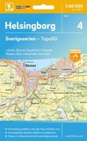 Topografische kaart - Wandelkaart 4 Sverigeserien Helsingborg | Norstedts