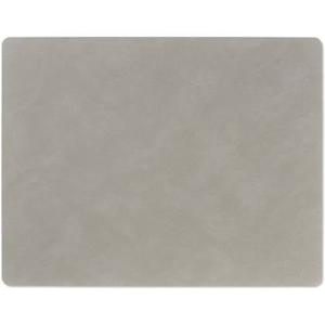 LIND DNA Placemat Nupo - Leer - Light Grey - 45 x 35 cm