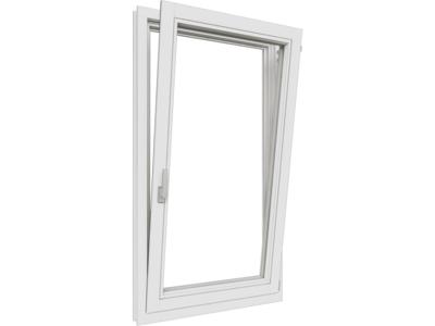Trendhout Draai/kiepraam - 77,4x137,4 cm - rechtsdraaiend - wit - incl. raambeslag- - - Trendhout