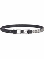 Giuseppe Zanotti ceinture GZ Block à motif monogrammé - Noir