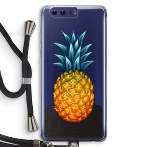 Grote ananas: Honor 9 Transparant Hoesje met koord