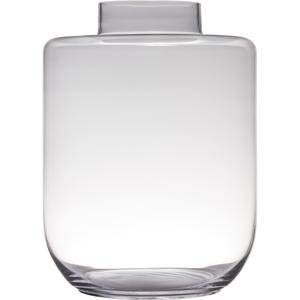 Bloemenvaas - groot - glas - transparant - 7 Liter - D30 x H40 cm - Luxe stijlvolle vazen