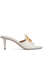 Gucci mules Gucci Blondie 65 mm en cuir - Blanc