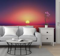 Fotobehang strand zonsondergang