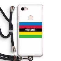 WK Wielrennen: Pixel 3 Transparant Hoesje met koord