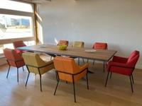 Set van 8 leren eetkamerstoelen - verschillende kleuren leer - Echt leer, Industrieel, ontdek de vele Leersoorten en Kleuren bij ShopX Set van 8 leren eetkamerstoelen - verschillende kleuren leer - Echt leer, Industrieel, ontdek de vele Leersoorten en Kleuren bij ShopX
