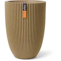 Elegante lage vaas - CAPI EUROPE - Groove NL - 34 x 46 - Beige
