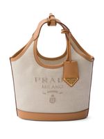 Prada sac seau à logo imprimé - Tons neutres - thumbnail