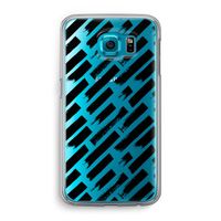 Zwarte vegen: Samsung Galaxy S6 Transparant Hoesje