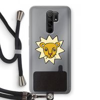 Kleine leeuw: Xiaomi Redmi 9 Transparant Hoesje met koord