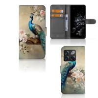 Telefoonhoesje | Met pasjeshouder | voor OnePlus 10T Vintage Pauwen