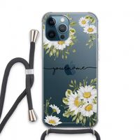 Daisies: iPhone 13 Pro Max Transparant Hoesje met koord