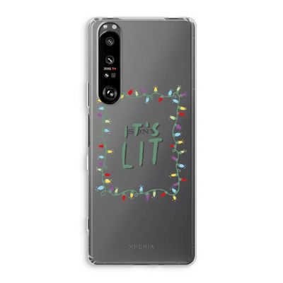 It's Lit: Sony Xperia 1 III Transparant Hoesje