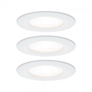 Paulmann Inbouwlamp voor badkamer Set van 3 stuks 19.5 W Wit (mat)