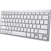 Trust wireless bluetooth keyboard, toetsenbord (grijs/wit, us lay-out, scissor switches, bluetooth 4.0)