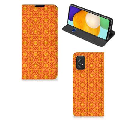 Samsung Galaxy A03s | Hoesje met Magneet | Batik Oranje