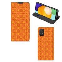 Samsung Galaxy A03s | Hoesje met Magneet | Batik Oranje