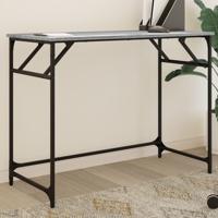 Bureau 100x45x76 cm hout en gepoedercoat staal grijs sonoma