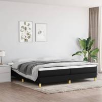 Bedframe zonder matras stof zwart 200x200 cm