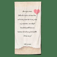 Valentijn handdoek Aan mijn vrouw - Pillow Buddies