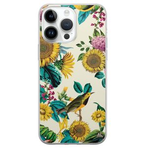 iPhone 14 Pro Max siliconen hoesje - Sunflowers