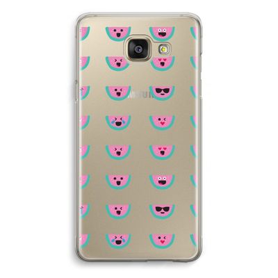 Smiley watermeloenprint: Samsung Galaxy A5 (2016) Transparant Hoesje