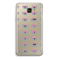 Smiley watermeloenprint: Samsung Galaxy A5 (2016) Transparant Hoesje