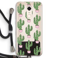 Cactus Lover: Xiaomi Redmi 5 Transparant Hoesje met koord
