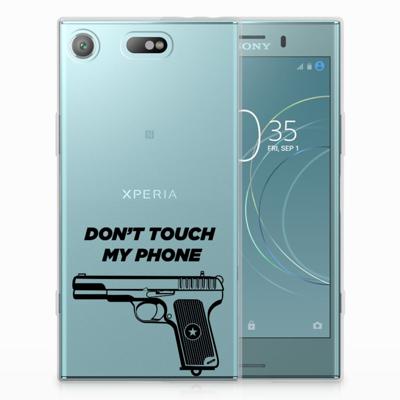 Sony Xperia XZ1 Compact Silicone-hoesje Pistol DTMP Sony Xperia XZ1 Compact Silicone-hoesje Pistol DTMP