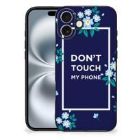 iPhone 16 Plus | Telefoon Hoesje | Flowers Blue DTMP