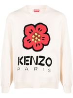 Kenzo pull à logo Boke Flower - Tons neutres - thumbnail