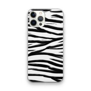 Zebra pattern: iPhone 12 Pro Max Transparant Hoesje