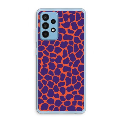 Purple Giraffe: Samsung Galaxy A52 Transparant Hoesje
