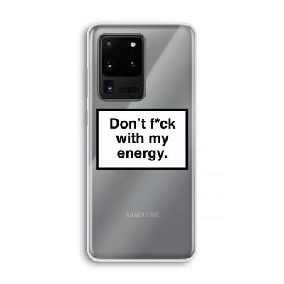 My energy: Samsung Galaxy S20 Ultra Transparant Hoesje